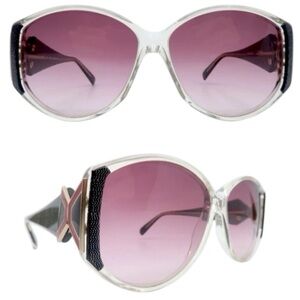 1980’s Silhouette Black & Red Detailed Sunglsses, Made in Austria